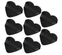 VICASKY 8pièces Houppettes à Poudre Forme Cœur Lot Houppette Cosmétique Pour Maquillage Femme Accessoires Maquillage