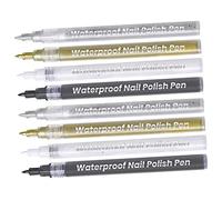 VICASKY 8pièces Kit de Nail Art avec Stylos pour Décoration Ongles Outils pour Tracer Lignes et Motifs Fins Facile à Utiliser Chez Soi ou Professionnel