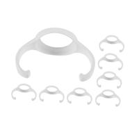 VICASKY 8pièces Lot De Poignées Pour Biberons à Large Conception Garçon Fille Blanc Simple Prise Confortable Facile à Nettoyer