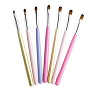 VICASKY 8pièces Pinceau pour Nail Art Pinceau pour Peinture à Ongles Lot de Pinceaux pour Dessin et Nail Art DIY