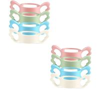 VICASKY 8pièces Poignées Pour Biberons Accessoires De Biberon Pour Facilite Apprentissage Tasse Pour Fêtes De Naissance