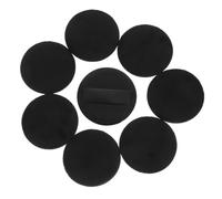VICASKY 8pièces Puff De Maquillage Ultra-fin Pu Noir Outils Cosmétiques Pour Faciales