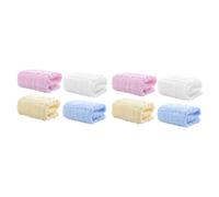 VICASKY 8pièces Serviettes Muslin Coton Pour Garçon Fille Lingettes Absorbantes Multifonctions Idéales Pour Éssuyer La Bouche Les Mains Épaules Lot