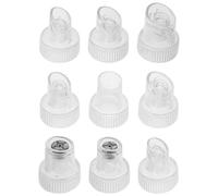 VICASKY 9 Embouts de Rechange en Plastique pour Machine de Beauté Buse D’Aspiration à Bulles D’Eau ’Oxygène Embout de Nettoyage des Pores Kit 9 Pièces Accessoire pour Exfoliant Facial