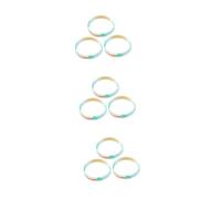 VICASKY 9 Pièces Bracelets Silicone Vert à Thème pour Fête Accessoire Poignet Patriotique avec Drapeau Américain pour Élection Présidentielle Usa