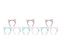 VICASKY 9 Pièces Coiffe Lumineuse Serrage-tête à Oreilles de Chat LED
