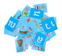 VICASKY 90 pièces Cartes Flash Apprentissage Thaï Garçon Fille Éducatives Colorées Vocabulaire Visuel Léger et Facile à Ranger pour Garçons et Filles