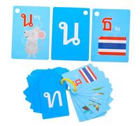 VICASKY 90 pièces Cartes Flash Thaï pour Apprentissage Précoce Cartes Éducatives Pratiques pour Garçon Fille Vocabulaire Portable pour Mémorisation et Prononciation Correcte