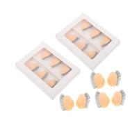 VICASKY 9paire Paupières Entraînement Cils Pose Mannequin Silicone Double Formation Extensions Maquillage