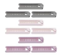 VICASKY 9pièces Peigne Pliable Double Brosse à Cheveux Compacte avec Dents Larges et Fines pour Voyages et Quotidien Léger et Résistant