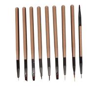 VICASKY 9pièces Pinceaux De Nail Art De Dessin Pour Manucure Pinceaux à Liner Et Dégradé Outils De Décoration Pour