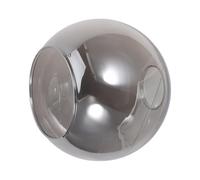 VICASKY Abat-jour en Verre Transparent à Double Ouverture, Diamètre 42 Mm, Grand Couvercle Rond Semi-sphérique pour Lampe Suspendue et Plafonnier, Remplacement Globe en Verre