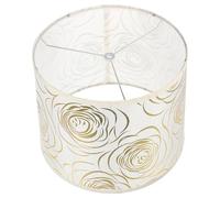 VICASKY Abat-jour Floral en Tissu et Acier Manganèse, Petit Abat-jour Résistant à L'usure pour Lampe de Table et Lampadaire, Couvre-lampe Domestique Simple et Compact, pour Salon