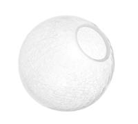 VICASKY Abat Jour Verre Sphérique avec Finition Craquelée Protection Lumière Douce Structure Solide Décoration Intérieure Compatible Plafonnier et Lampe Murale