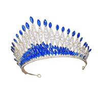 VICASKY Accessoire De Cheveux Couronne Pour Para De Mariée Accessoires Bandeau Groupe Mode Mariage Royal Épouser Ancien Être Casque Diadèmes Fantaisie Rose Mariées Fille Strass Blue
