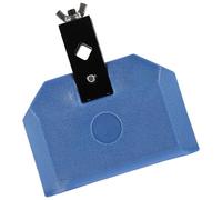 VICASKY Accessoire de Percussion pour Batterie Tambour Cloche de Vache en Plastique Bleu Pince et Maillet, Percussion Latine Portable Légère, pour Kit Batterie et Scène Musicale