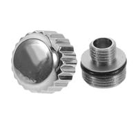VICASKY Accessoire Montre 2pcs - Couronne de Montre Argent avec Double Joint étanche, kit de réparation pour Montres et Bracelets de plongée