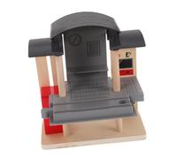 VICASKY Accessoires de voie pour la gare - Jeu familial - Pont ferroviaire en bois - Accessoires pour table de train - Kit de jeu pour petits enfants - Accessoires de voie en bois