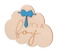 VICASKY Accessoires Pour Étapes De Croissance Panneau D'Annonce De Naissance De Bébé Station De Ne Pas Dire Bonjour Fête De Naissance Garçon Ici Sera Quoi Bannière
