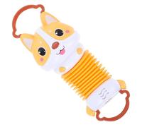 VICASKY Accordéon à main pour tout-petits et tout-petits - Instrument de musique pour bébé - Corgi - Petit haut-parleur - Accordéon musical en plastique - Orange