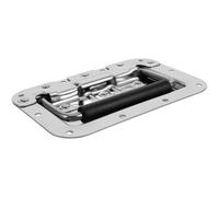 VICASKY Acier Inoxydable Poignée de Traction Encastrée Argenté pour Valise | Poignée Métallique Compacte, Prise Sûre et Confortable, Usage Extérieur, pour Valises et Boîte