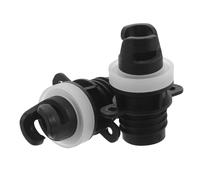 VICASKY Adaptateur de Pompe pour Kayak Gonflable en PVC Noir, Compact et Étanche, 2 Pièces pour Bateaux et Paddle en Environnement Extérieur Bord Mer