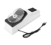 VICASKY Affûteur Électrique de Couteaux Blanc Usb, Outil D'affûtage Polissage Rapide, Accessoire la Cuisine Compact et Rechargeable, Affûteur de Lames Multifonction pour Usage Ménager