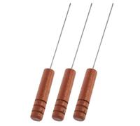 VICASKY Aiguilles à Appâts en Acier Inoxydable 304 Lot de 3 Outil de Montage pour Matériel de Pêche à la Carpe Aiguille Creuse pour Appâts Accessoire de Pêche Polyvalent pour Sessions