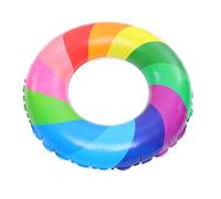 VICASKY Anneau de Natation Gonflable Piscine PVC Sûr pour Garçon Fille et Adultes Design Arc Ciel Flottant Stable et Confortable pour Plage et Fête