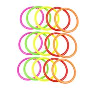 VICASKY Anneaux de Lancer pour Garçon et Filles 15 Pièces, Cercles en Plastique Creux Colorés de 15 Cm, Jeu D’adresse Extérieur et Intérieur, Accessoires de Jeux de Couleur Aléatoire
