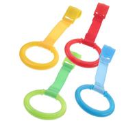 VICASKY Anneaux De Traction Pour Bébé Debout 4 Pièces, Accessoires Légers Et Solide En Matériau Sûr, Apprentissage Marche Pour Tout-petits, Usage En Chambre D'garçon Et Filles, Couleurs Attractives