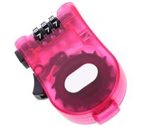 VICASKY Antivol Câble Rétractable Transparent et Fuchsia pour Snowboard et Vtt Cadenas Codé Compact en Acier Sécurisé Antivol Léger Multifonction pour Sports et Plein Air
