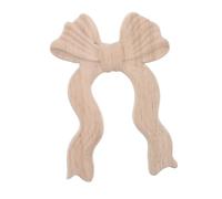 VICASKY Applique en Bois Sculpté Beige Style Européen Élégant Nœud, Robustesse et Montage Simple pour Décoration Murale Chambre ou Salon
