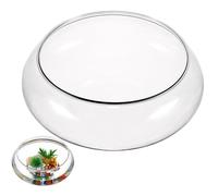 VICASKY Aquarium Transparent pour Bettas et Poissons Rouges Décor de Bureau Compact Multifonctionnel Plastique et Design Moderne pour Maison et Bureau