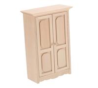 VICASKY Armoire à Étagères Bois pour Maison de Poupée Mobilier Miniature Décoratif avec Détails Réalistes et Design Attrayant pour Collection et Exposition