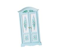 VICASKY Armoire miniature « Ma première maison de poupée », échelle 112, meubles en bois et accessoires de décoration blancs