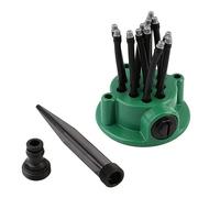 VICASKY Arroseur Automatique Rotatif pour Jardin et Pelouse Buse Pulvérisateur Durable Outil Darrosage Vert Adaptable pour Plantes et Gazon Raccord Intérieur et Extérieur