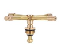 VICASKY Arroseur Pelouse Rotatif Laiton Tête Arrosage Jardin Quatre Branches Dispositif Irrigation Herbe Léger et Portable pour Couverture Complète