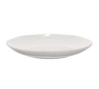 VICASKY Assiette de Table en Céramique Blanche Élégante de Style Européen, Micro-ondable et Polyvalente pour Dîner et Restaurant, Plat de Service Profond 6 Pouces