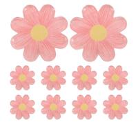 VICASKY Assiette Dessert Jetable 10pcs Assiettes En Carton Forme De Marguerite à Manger Papier Pétale Fleur Rose Jetables 7 Pouces À Boho Pour Cupcake Gâteau Fruits
