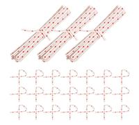 VICASKY Attaches Torsadées Paquet Bonbons 2000 Pcs Corde de Fixation Blanche Cœur Décoratif Usage Pâtisserie Emballage Présent Fête DIY