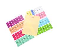 VICASKY Autocollants Aide à Maîtriser Notes pour Clavier de Piano Électronique 2 Pièces en Papier Coloré et Développer de Habitudes de pour Débutants