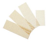 VICASKY Autocollants Perles Nacrées Décoratives pour Visage et Ongles 4 Feuilles Adhésives en Résine et Simples à Utiliser pour Nail Art et DIY Crafts