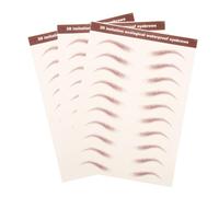 VICASKY Autocollants Pour Sourcils Marron 3 Feuilles 3d Impermeables Réalistes Maquillage Femmes Sourcils Absents Patchs Tatouage Temporaire