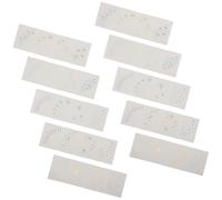 VICASKY Autocollants Visage Pailletés Holographiques Imperméables, 10 Pièces Métalliques, Tatouages Temporaires pour Maquillage des Yeux et Festivals, Décorations Visage pour Carnaval