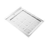 VICASKY Bac à Accessoire Argenté en Métal Résistant la Chaleur pour Collecte de Résidus pour Poêle à Bois et Chauffage Électrique en Intérieur et Extérieur