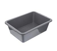 VICASKY Bac de Rangement Rectangulaire 3ème Taille en Plastique Pp Robuste, Panier Multifonction pour Vaisselle et Ustensiles, Plateau de Service Cuisine et Restaurant