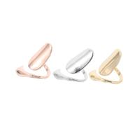 VICASKY Bagues D'ongles En Alliage 3 Pcs Tailles Ajustables Doré Argenté Rose Allongeantes Pour Femmes Soirées Mariage Fêtes