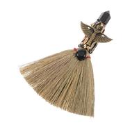 VICASKY Balai à Main en Pierre Noire Naturelle Mini Balai de Table Brosse Douce pour Dépoussiérer Compact et Portable pour Nettoyage Délicat des Surfaces