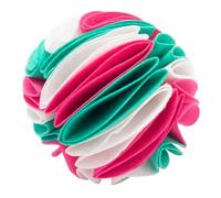 VICASKY Balle à Renifler pour Chiens Alimentaire Anti-Fuite 15 Cm Matériau Solide Blanc Rose Vert pour Entraînement Mental à La Maison Extérieur Chien Et Chiot